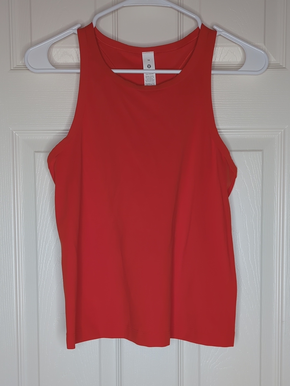 Lululemon Align Waist-Length Racerback Tank Top Cherry Ember Size 10